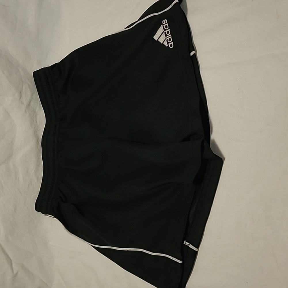 💥5/$25 Adidas Boys Size Small Black Climalite Athletic Shorts